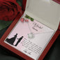 Love Knot Necklace / To My Fiancée Message Card Necklace / Gifts for Future Wife