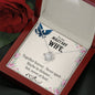 Military wife. Love Knot Necklace / To Wife From Husband / 14k White Gold Over Stainless Steel Love Knot Necklace