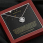 Love Knot Necklace / To My Fiancée Message Card Necklace / Gifts for Future Wife