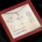 His Angels Charge Over You Artisan Crafted Cross Necklace with Message Card