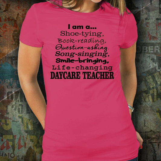 Funny Teacher T-shirt/ Daycare Teacher T-shirt/ Unisex Teacher T-shirt/ Daycare Shirt for Teacher/ Daycare T-shirt for Co-Worker